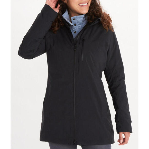 Marmot Women's EVODry Riverfront Parka - Black - Size XL - Picture 1 of 4